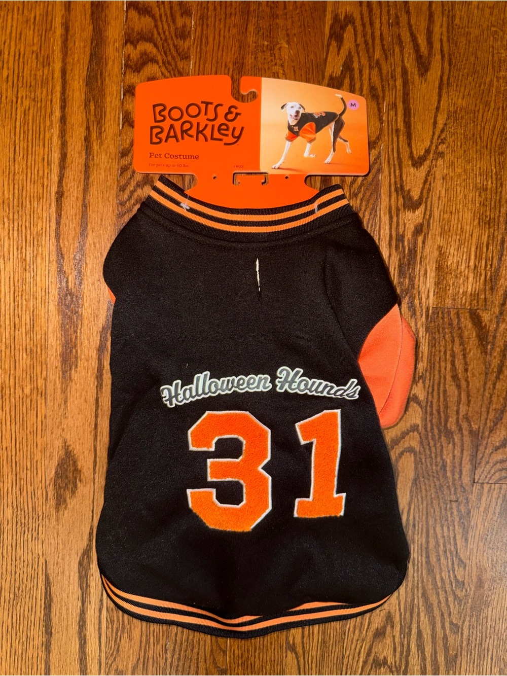 Boots & Barkley Black and Orange Halloween Hounds Dog Jacket